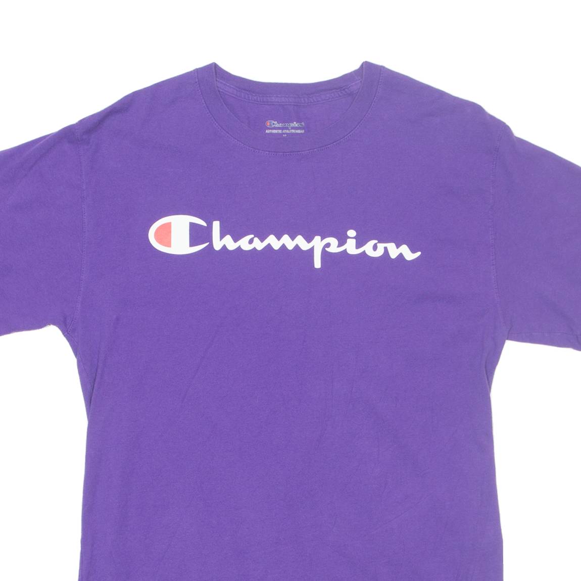 CHAMPION Mens T-Shirt Purple M