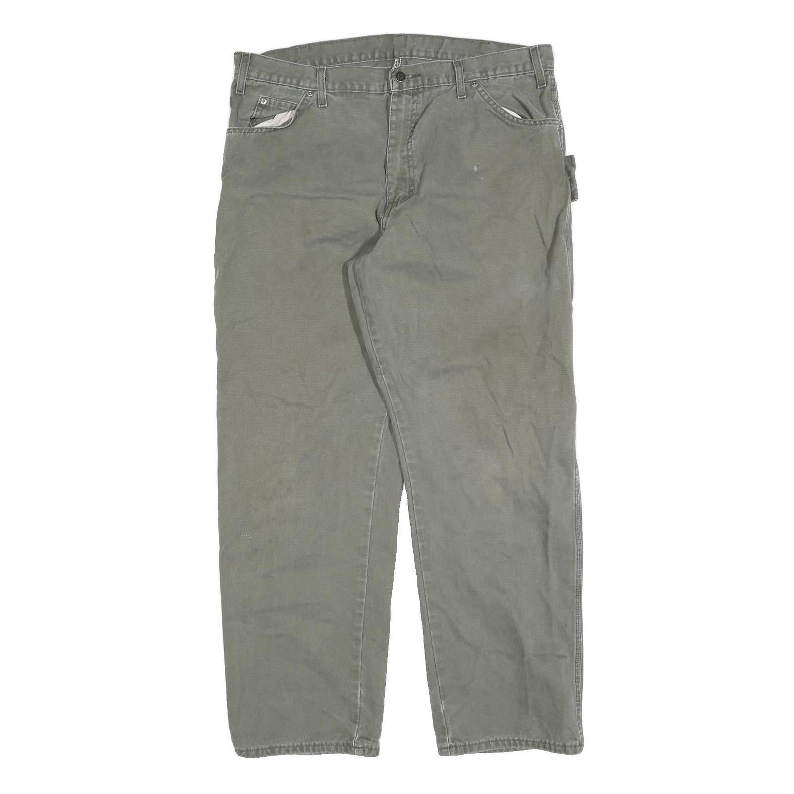 DICKIES Mens Jeans Relaxed Straight Denim Medium W38 L30 Workwear Cotton Blend