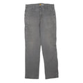 CARHARTT Mens Grey Regular Jeans Denim W34 L31 Workwear Casual Zip Closure