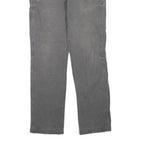 CARHARTT Mens Grey Regular Jeans Denim W34 L31 Workwear Casual Zip Closure