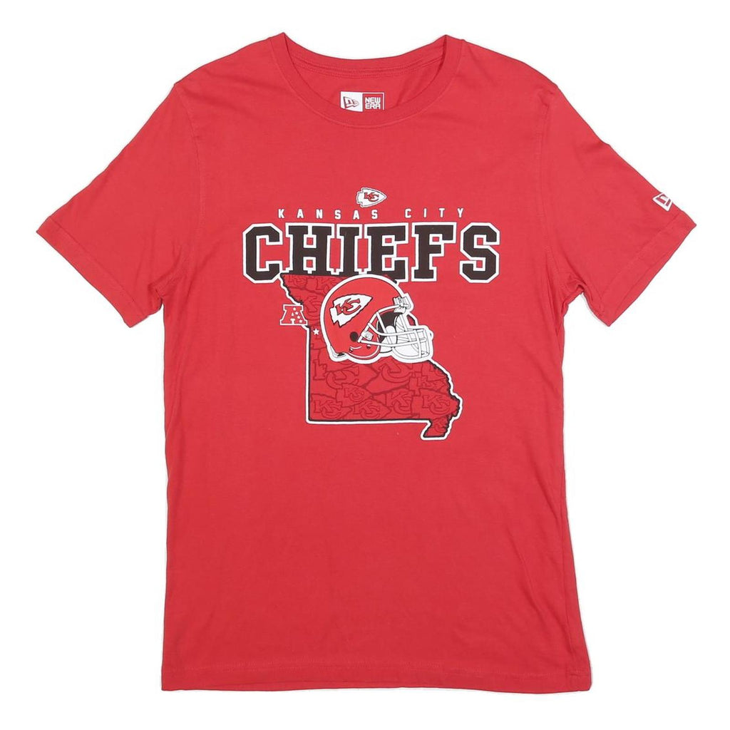 NEW ERA Mens Red Kansas City Chiefs T-Shirt M Short Sleeve Crew Neck NFL