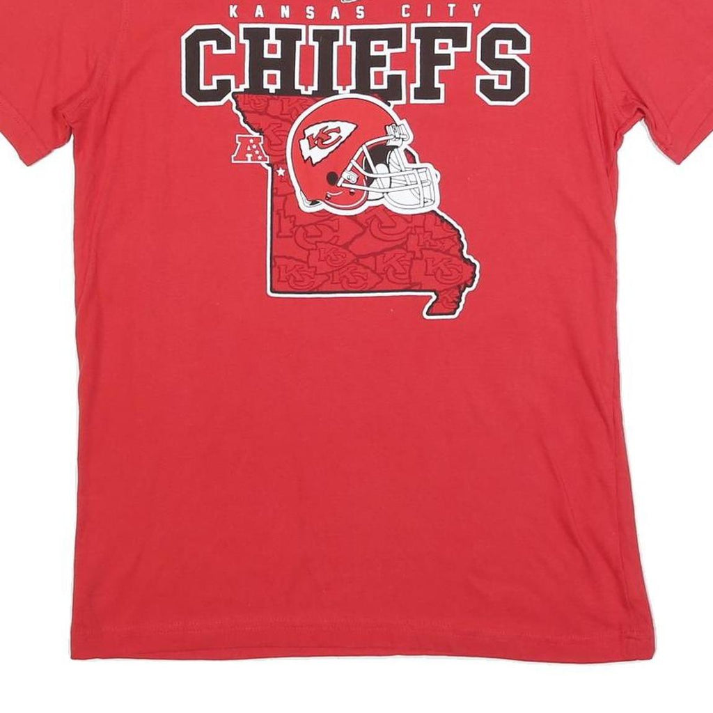 NEW ERA Mens Red Kansas City Chiefs T-Shirt M Short Sleeve Crew Neck NFL