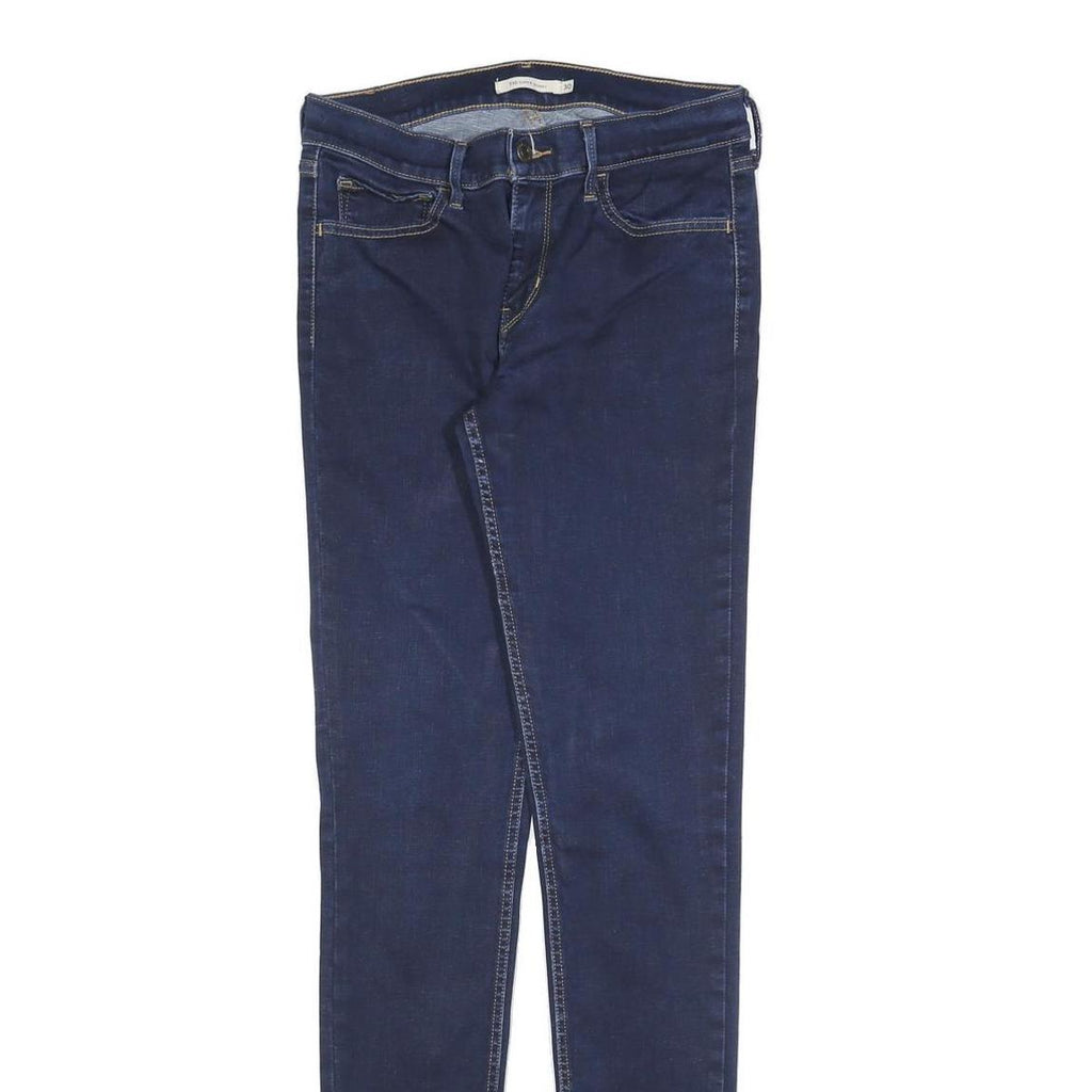 LEVI'S 710 Womens Jeans Blue Slim Skinny Denim Dark W30 L34 Stretch Cotton