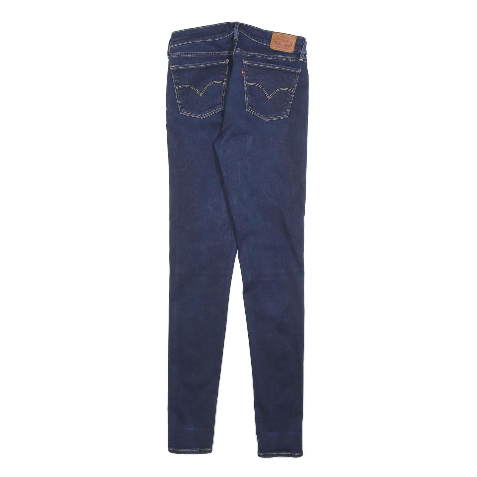 LEVI'S 710 Womens Jeans Blue Slim Skinny Denim Dark W30 L34 Stretch Cotton