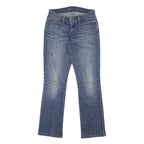 LEVI'S Womens Blue Regular Straight Denim Medium W27 L30 Zip Jeans