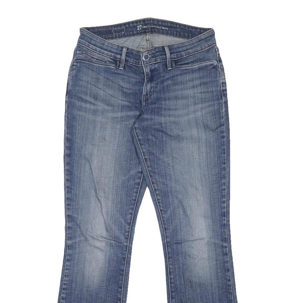 LEVI'S Womens Blue Regular Straight Denim Medium W27 L30 Zip Jeans