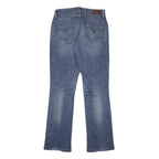 LEVI'S Womens Blue Regular Straight Denim Medium W27 L30 Zip Jeans
