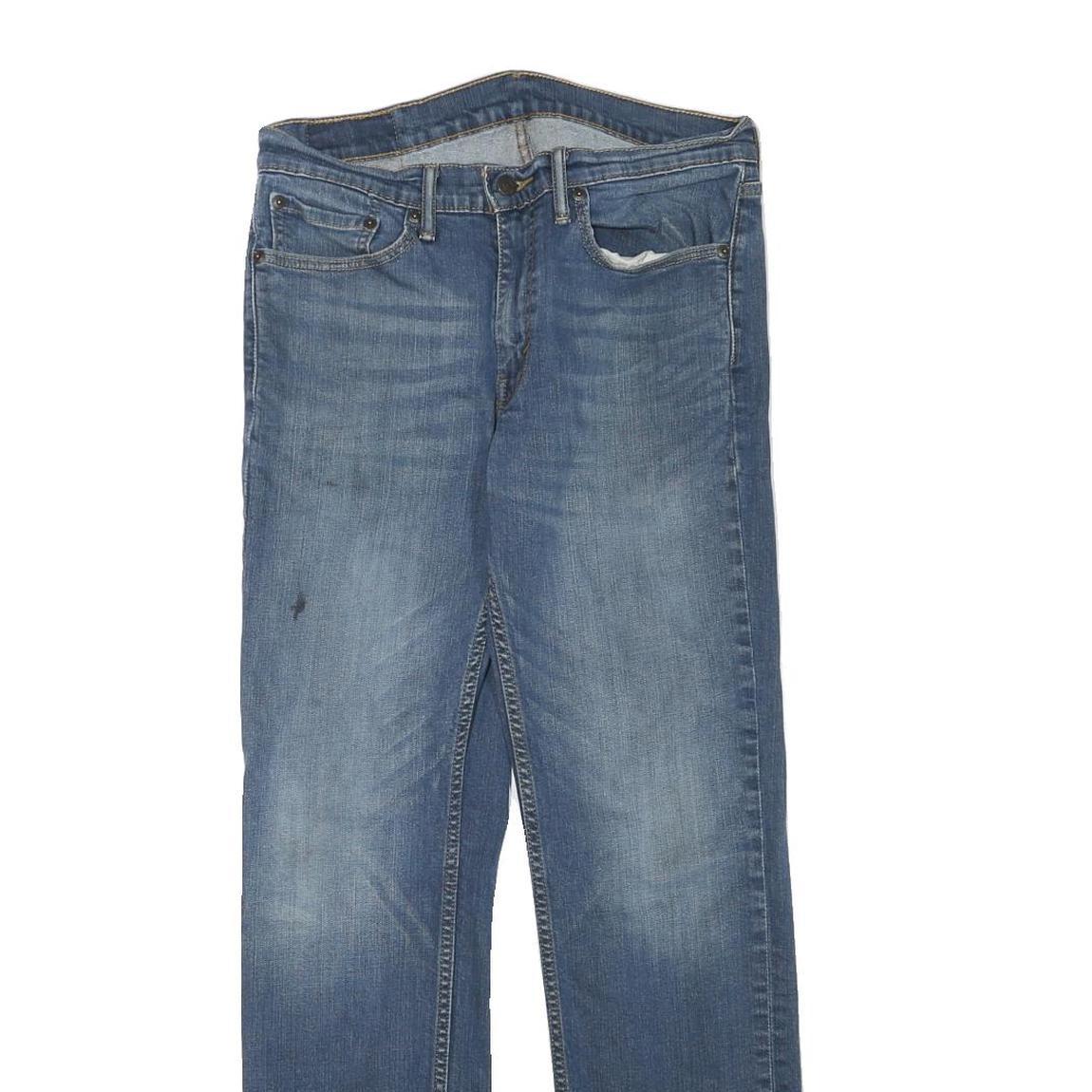 LEVI'S Mens Slim Blue Denim Medium Wash W30 L30 Zip Jeans Casual Comfort