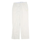 TOMMY HILFIGER Mens Regular Fit Beige Cotton Blend Zip Trousers W28 L29