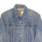 LEVI'S Womens Blue Denim Jacket M Cotton Blend Classic Style Button Closure