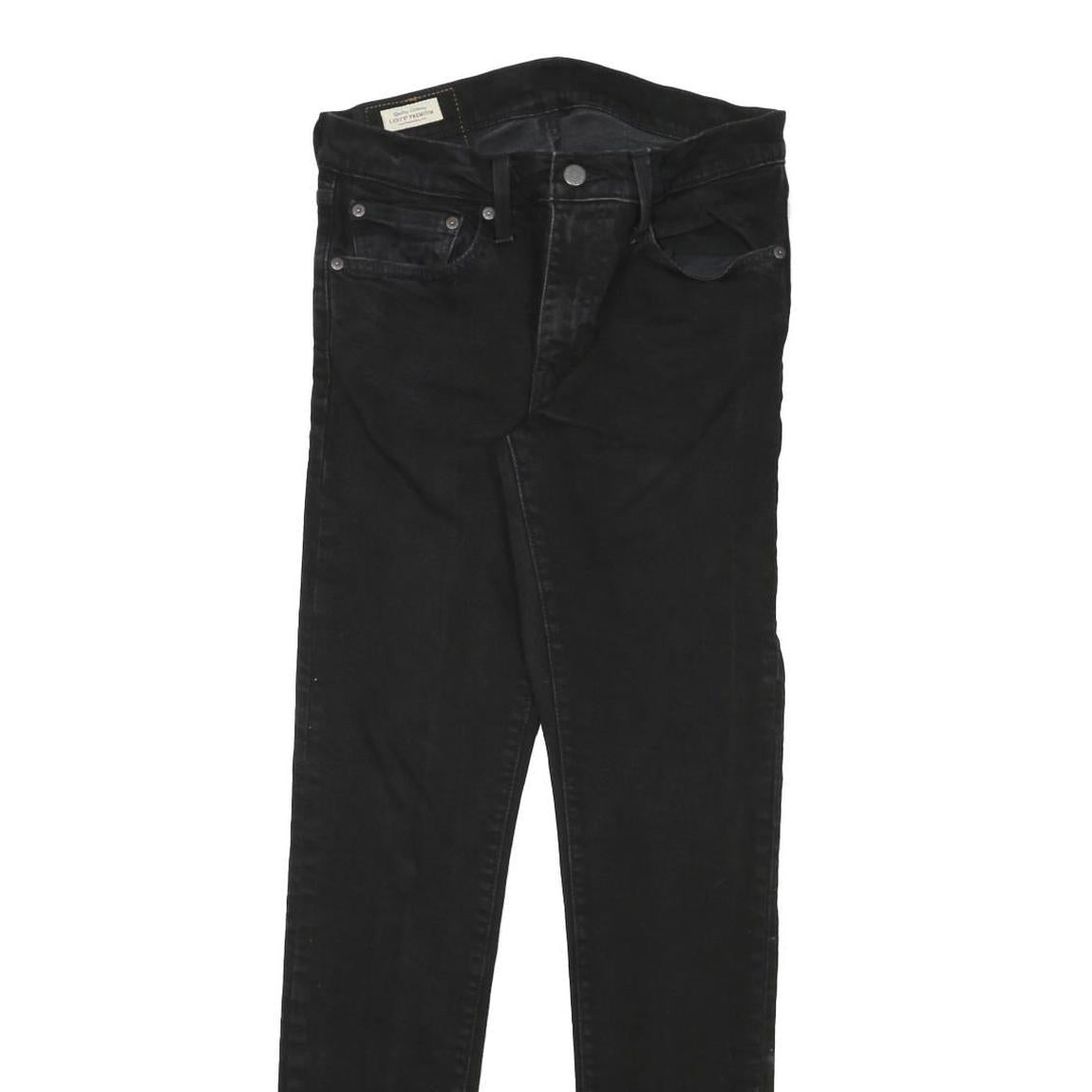 LEVI'S Womens Black Slim Skinny Denim Medium W28 L31 Stretch Cotton Blend Jeans