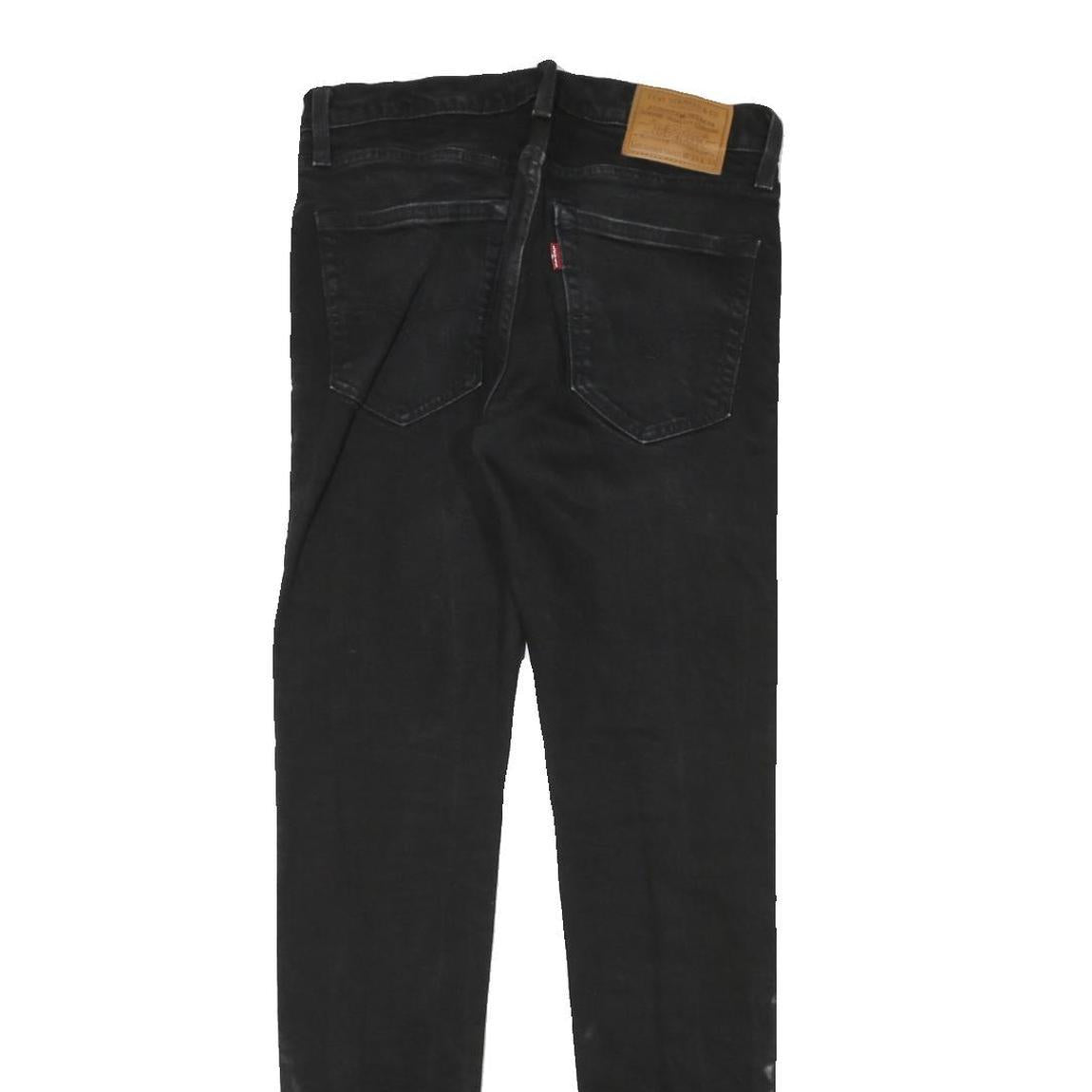 LEVI'S Womens Black Slim Skinny Denim Medium W28 L31 Stretch Cotton Blend Jeans