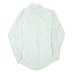 MERVYNS Mens White Plain Shirt M Classic Fit Button Collar Polyester Blend