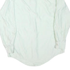 MERVYNS Mens White Plain Shirt M Classic Fit Button Collar Polyester Blend