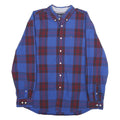 TOMMY HILFIGER Mens Blue Red Check Shirt XL Button-Down Cotton Casual