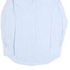 DOLCE & GABBANA Mens Light Blue Plain Shirt S Cotton Blend Elegant Dress
