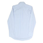 DOLCE & GABBANA Mens Light Blue Plain Shirt S Cotton Blend Elegant Dress
