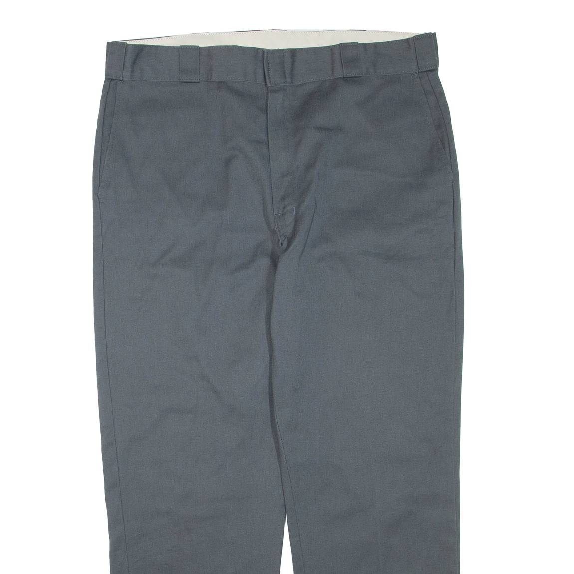 DICKIES Mens Trousers Grey Regular Tapered W38 L30