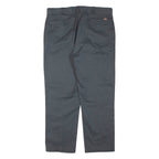 DICKIES Mens Trousers Grey Regular Tapered W38 L30