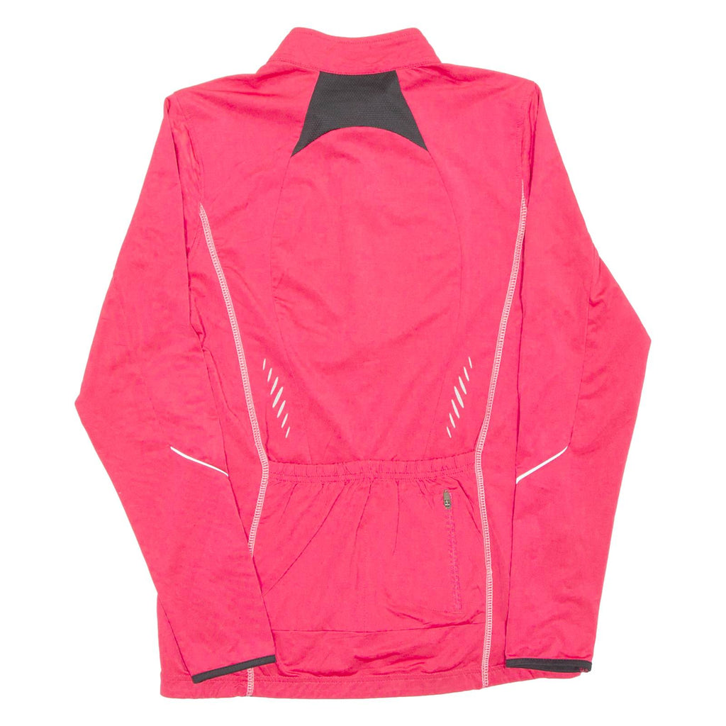 Cycling Womens Jersey Pink Long Sleeve Full Zip UK 10