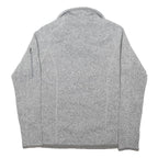 PATAGONIA Womens Grey Fleece Jacket S Polyester Blend Zip Stand-Up Collar Soft