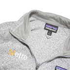 PATAGONIA Womens Grey Fleece Jacket S Polyester Blend Zip Stand-Up Collar Soft