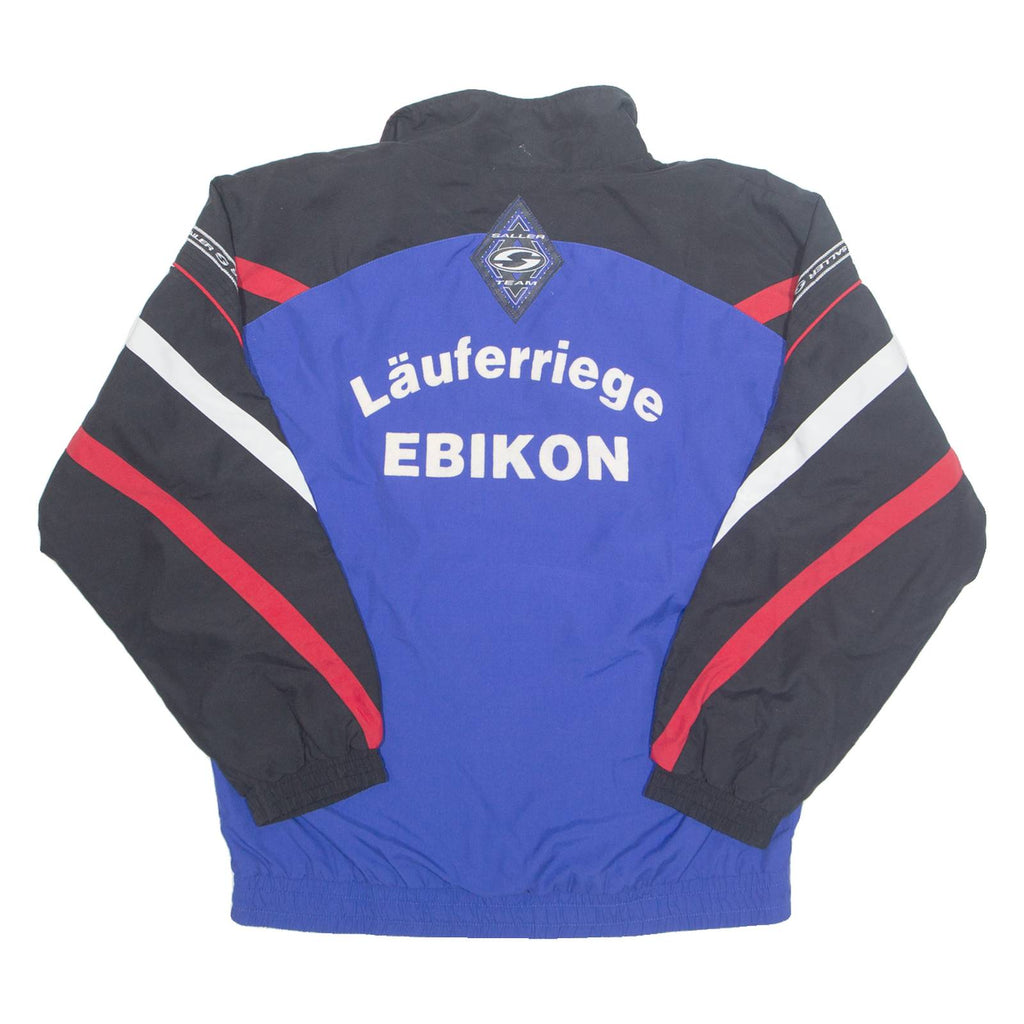 SALLER Mesh Lined Mens Track Jacket Blue M