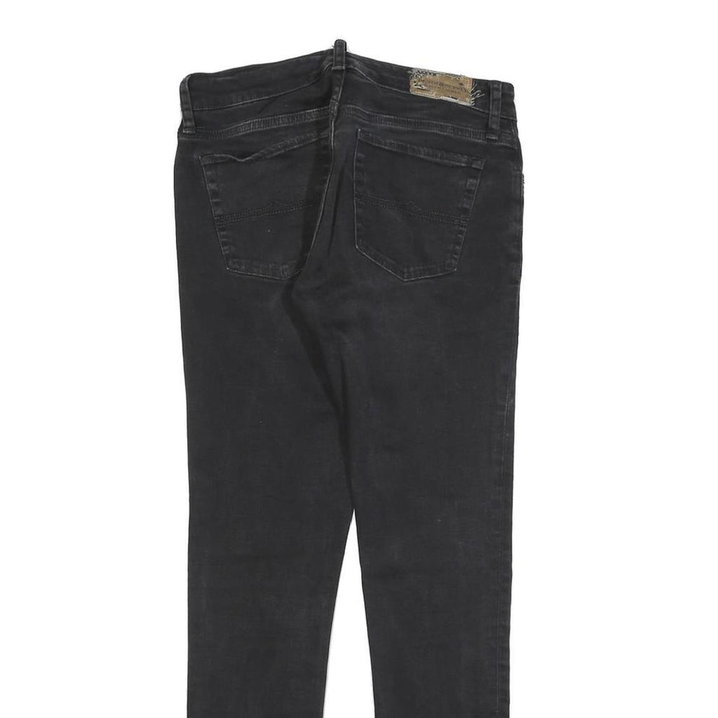 RALPH LAUREN DENIM & SUPPLY Womens Slim Black Denim Skinny Jeans Cotton Blend