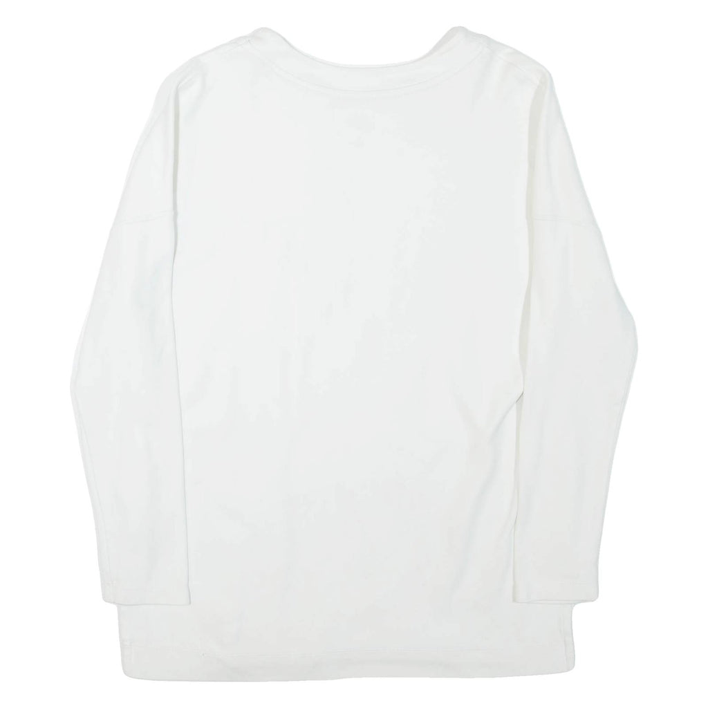 NIKE Womens Sweatshirt White Crew Neck M