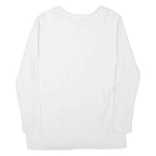 NIKE Womens Sweatshirt White Crew Neck M