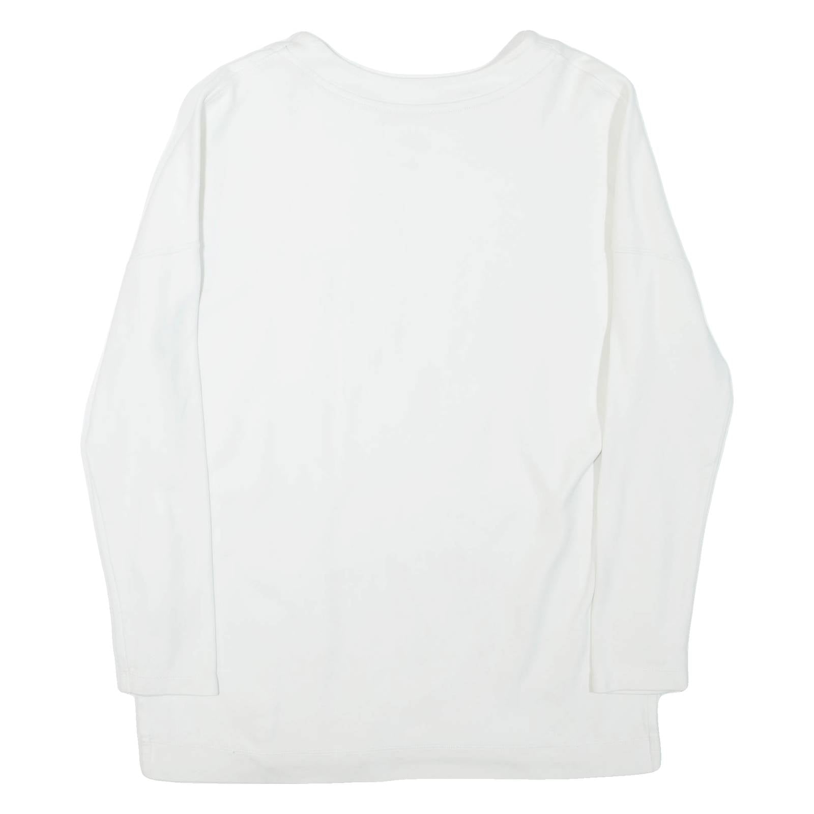 NIKE Womens Sweatshirt White Crew Neck M