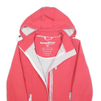 KANGAROOS Womens Pink Outdoor Jacket S Polyester Blend Hooded Zip Windproof