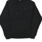 CHAMPION Mens Black Pullover Hoodie S Cotton Blend Classic Casual Wear