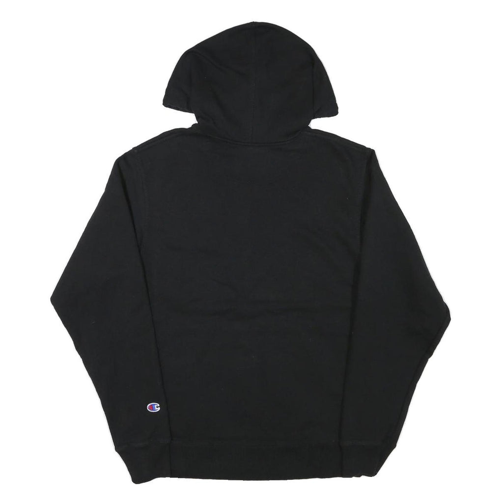 CHAMPION Mens Black Pullover Hoodie S Cotton Blend Classic Casual Wear