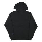 CHAMPION Mens Black Pullover Hoodie S Cotton Blend Classic Casual Wear