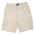 CHAPS Mens Shorts Beige Cargo Plain M W32 Cotton Blend Casual Summer