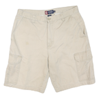 CHAPS Mens Shorts Beige Cargo Plain M W32 Cotton Blend Casual Summer