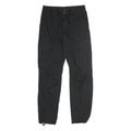 H&M Womens Black Cotton Blend Regular Leg Trousers W30 L28 Cargo Style Zip