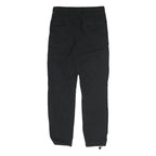 H&M Womens Black Cotton Blend Regular Leg Trousers W30 L28 Cargo Style Zip