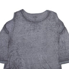 HARD ROCK CAFE Womens T-Shirt Grey 3/4 Sleeve M