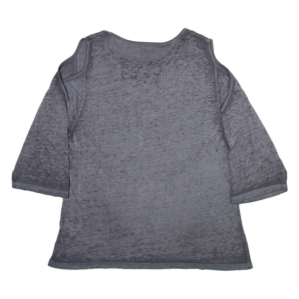 HARD ROCK CAFE Womens T-Shirt Grey 3/4 Sleeve M