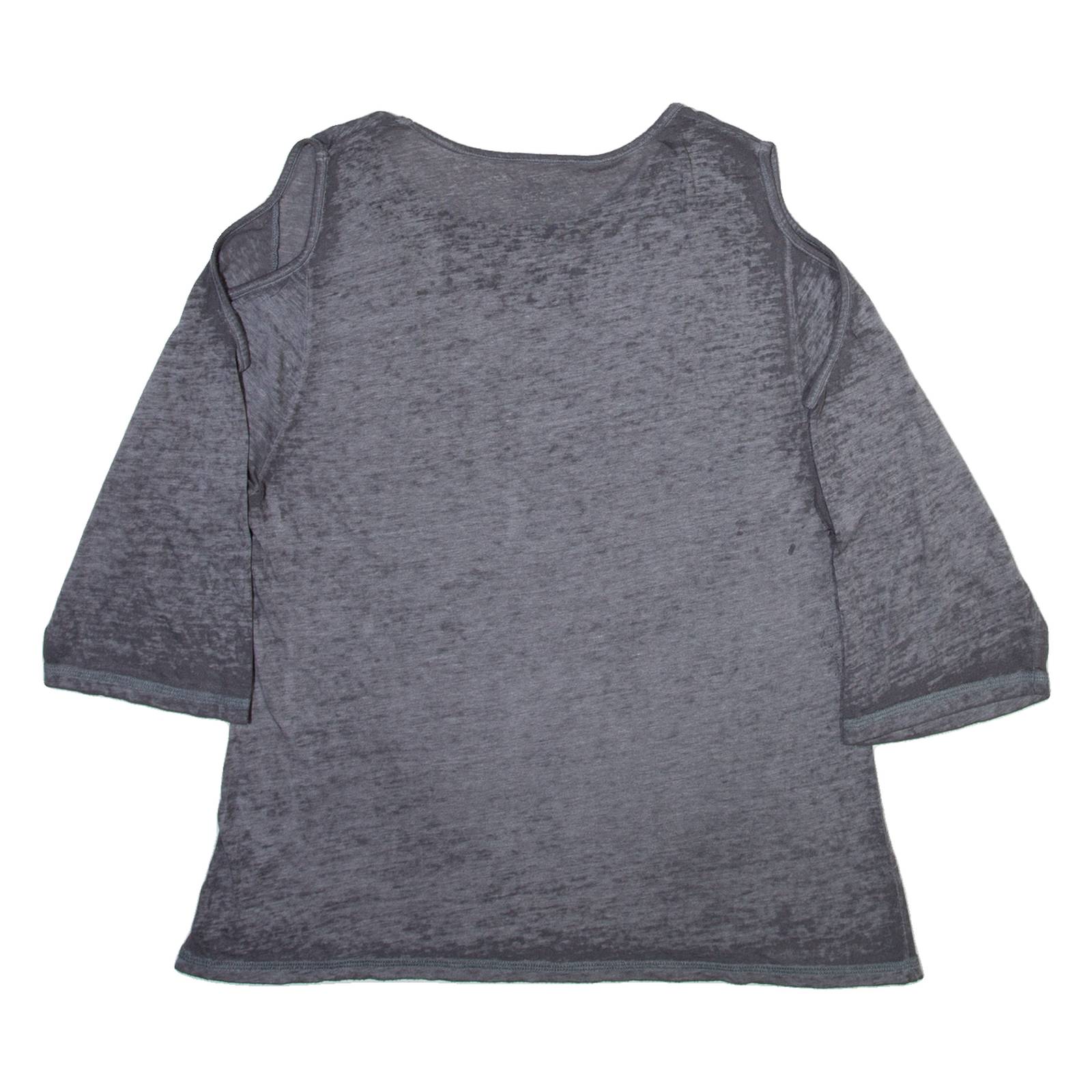 HARD ROCK CAFE Womens T-Shirt Grey 3/4 Sleeve M
