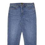 LEE Womens Regular Fit Blue Denim Jeans Cotton Blend Zip W33 L29 Classic Style