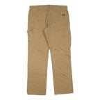 DICKIES Mens Regular Fit Jeans Beige Cotton Blend Zip W36 L32 Workwear Utility