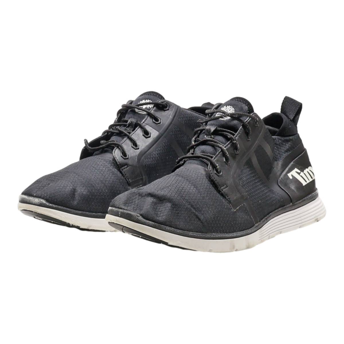 TIMBERLAND Sneaker Trainers Black Synthetic Mens UK 8