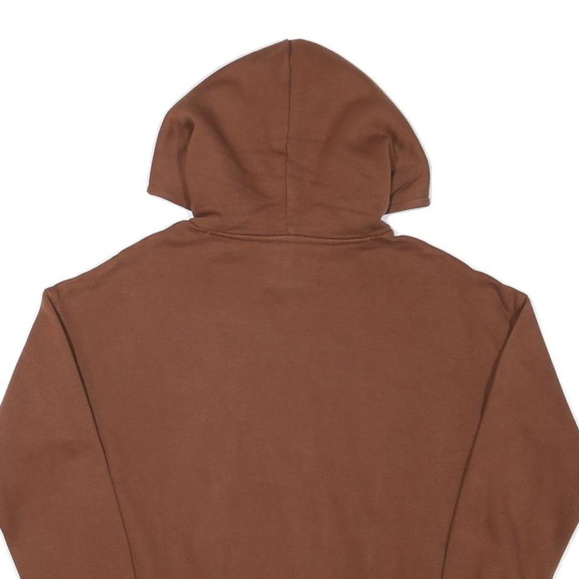 CHAMPION Boys Brown Pullover Hoodie M Cotton Blend Casual Warm Sweatshirt