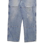 DICKIES Mens Blue Regular Fit Denim Jeans W38 L30 Workwear Cotton Blend Zip