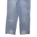 DICKIES Mens Blue Regular Fit Denim Jeans W38 L30 Workwear Cotton Blend Zip