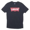 LEVI'S Mens T-Shirt Black Crew Neck S