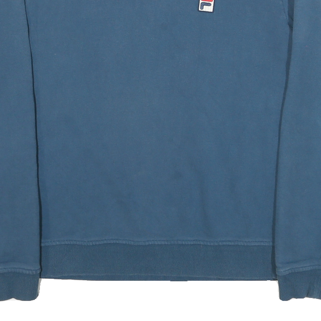 FILA Womens Blue Crew Neck M Sweatshirt Cotton Blend Casual Pullover